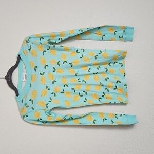 Hanna Andersson lemon long sleeve top, size kids 12